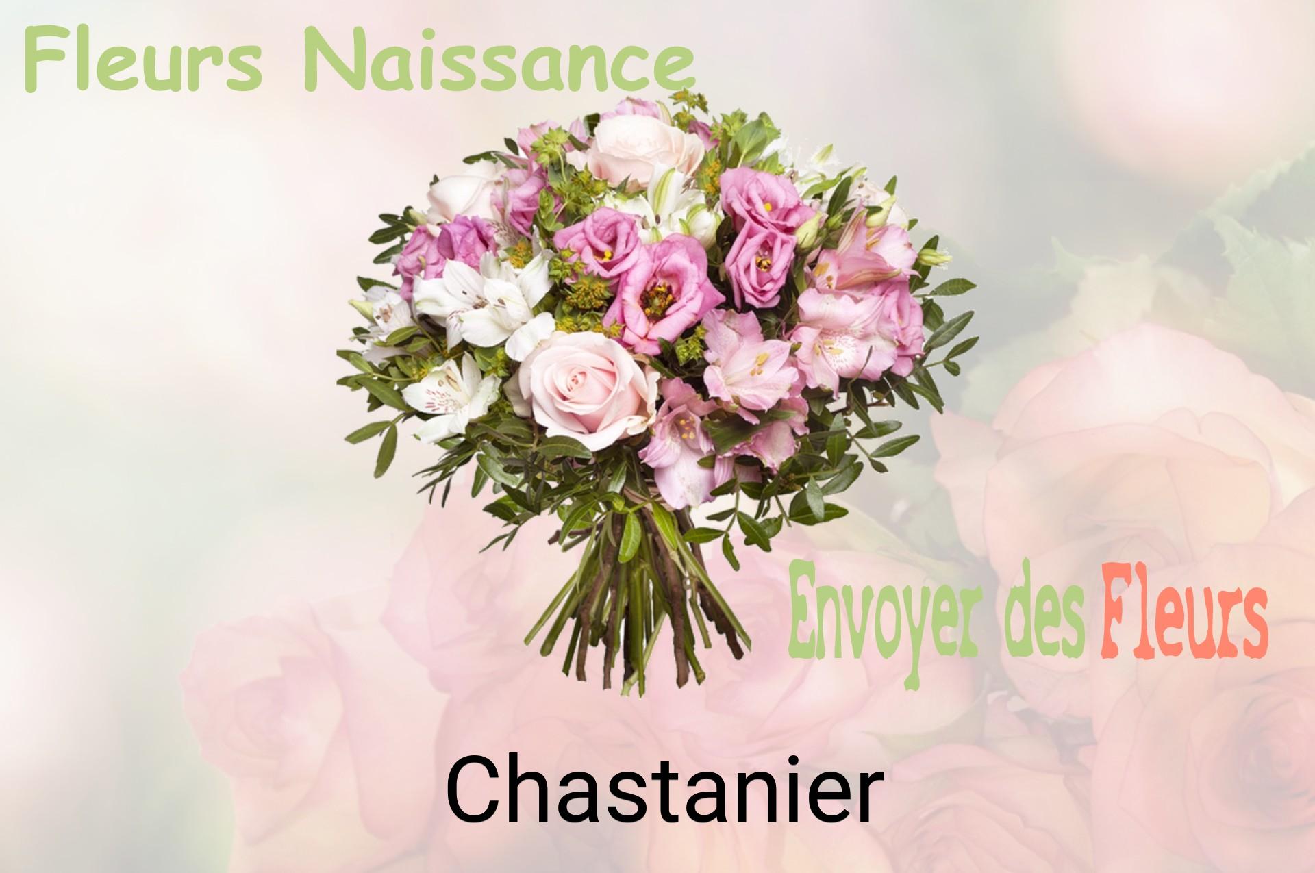 Bouquet de fleurs de naissance livré à Chastanier